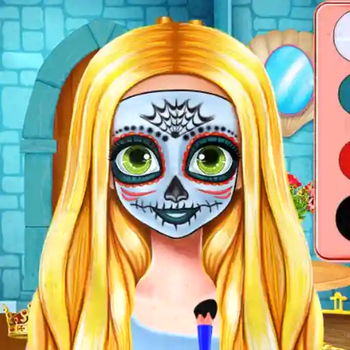 Sisters Halloween Face Paint